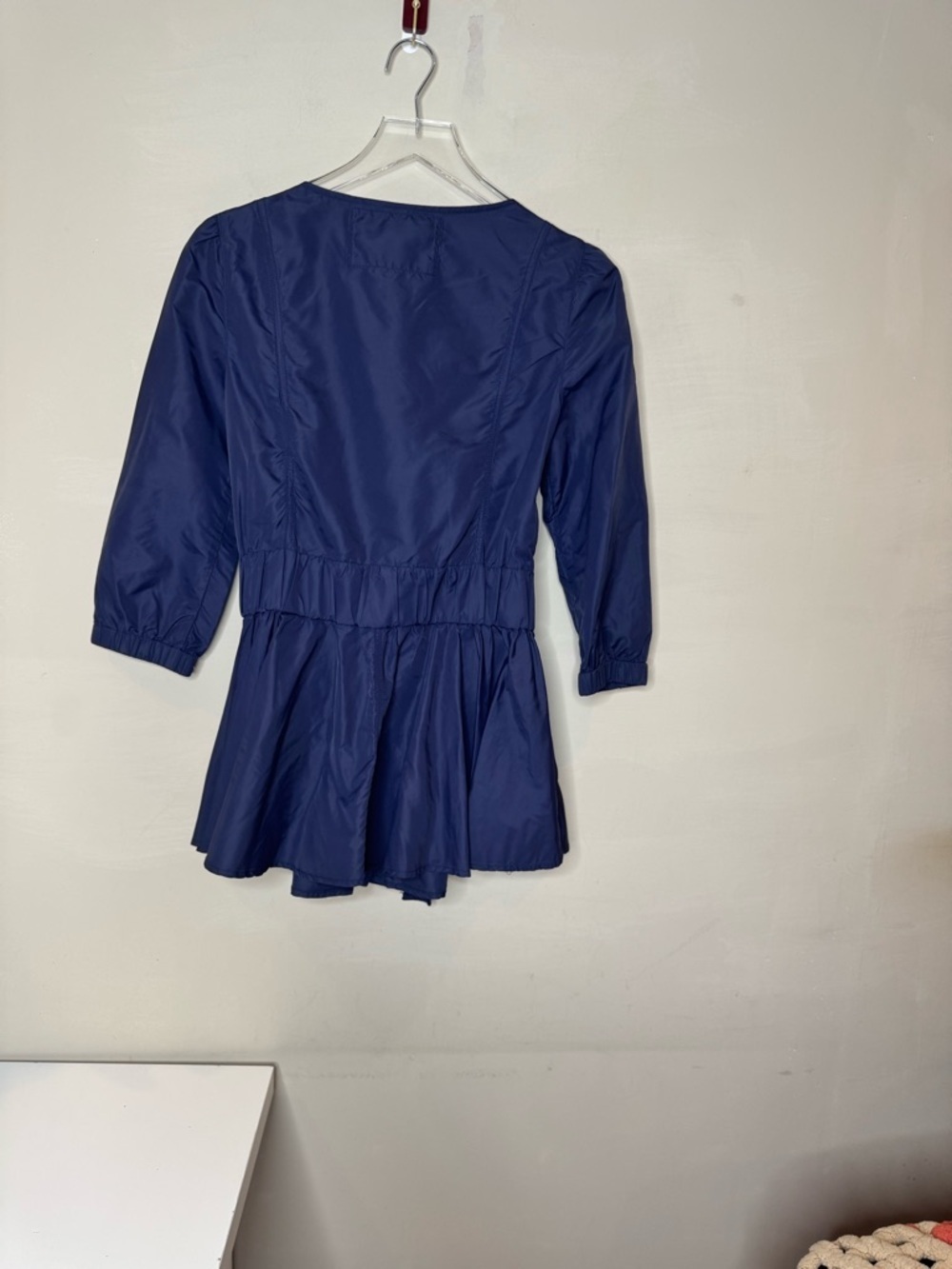 Kimchi Blue Navy Tie Waist Jacket Lightweight Nylon Size S - Picture 5 of 10